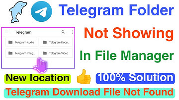 Telegram Folder Not Showing In File Manager | Telegram Download File Not Found | Android 11 | 2022