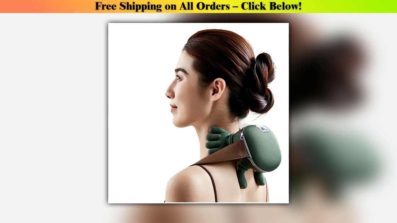 Bionic Neck Shoulder Massager Heated Back Massagers Electric Kneading Muscles Massage Pillow Neck