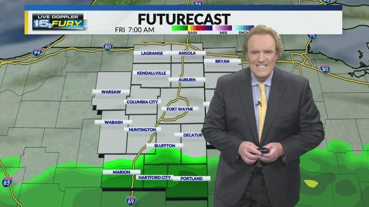 Rain and Gusty winds moving through today - YouTube