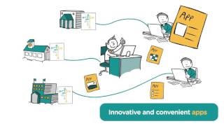 Animation about sharing education data through the Open Education API