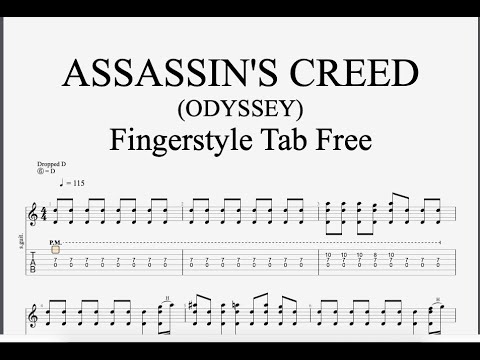 Assassin's Creed, Odyssey, Fingerstyle Guitar.