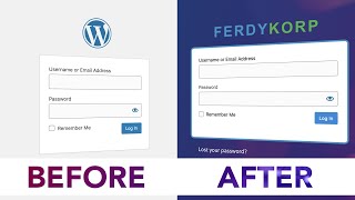 how to customize the login page in wordpress