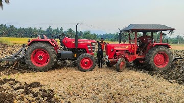 Mahindra yuvo tech 585 4wd and Mahindra 575 tractor 5 point cultivator performance for riceland