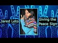Jared Leto Giving the Peace Sign