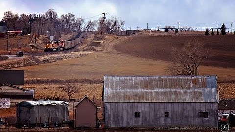 A Couple of Trains Along The Front Range Subdivision on 02/10/2013