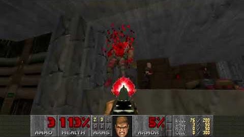 Doom II (1994) - MAP02: Underhalls [4K 60FPS]