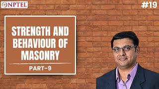 #19 Strength and Behaviour of Masonry | Part IX | Design of Masonry Structures