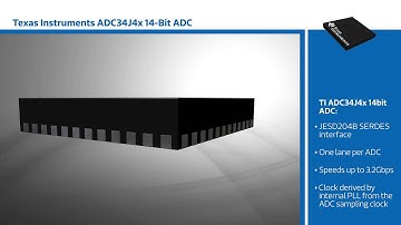 New This Week at Mouser Electronics – TI ADC34J4x 14-bit ADC