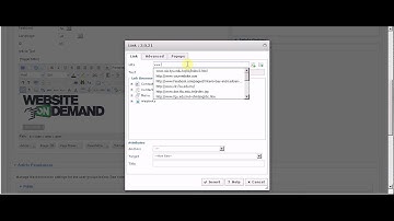 Creating a link in JCE