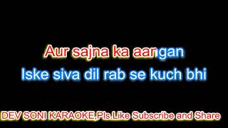 Dil Deewana bin sajna Female Karaoke with lyrics by Dev Soni.Pls.Like Subscribe and Share.