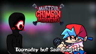 Fnf Doomsday But Seek From Roblox Doors Sings It Cringe Cover