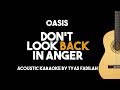 Don't Look Back in Anger - Oasis (Acoustic Guitar Karaoke Version)