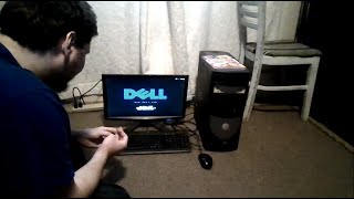 Angry Gamer Destroys Dell Computer Tower (Part 1)