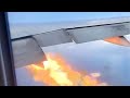 Plane Engine Shoots Fire After Takeoff