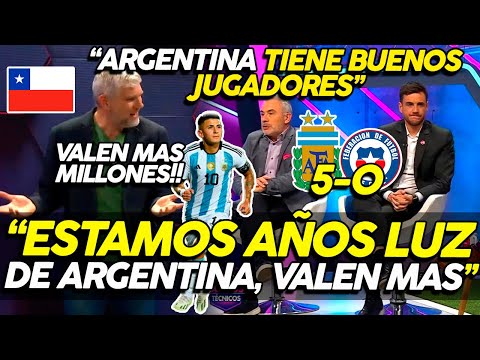 CHILENOS SIGUEN LLORANDO TRAS SER GOLEADOS ¡ESTAMOS AÑOS LUZ DE ARGENTINA, SUS JUGADORES SON MEJORES