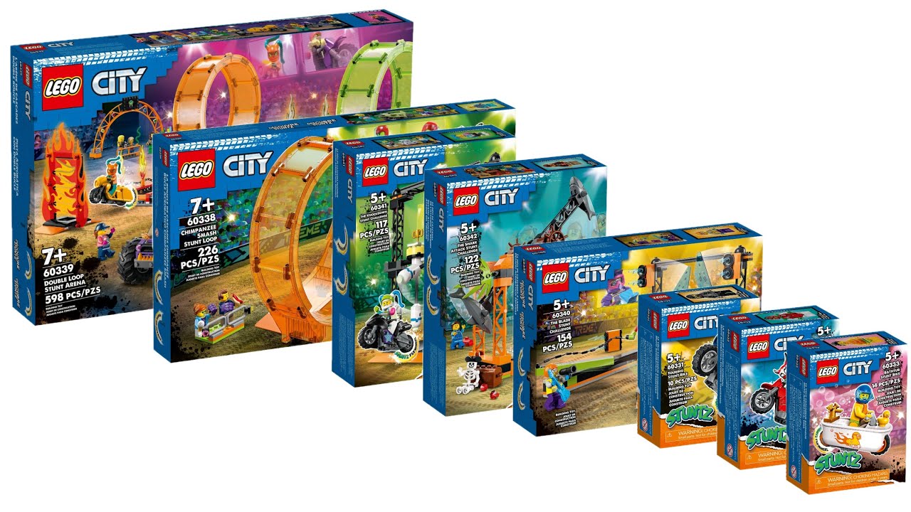 All LEGO City Stuntz Sets 2022 Compilation/Collection Speed Build 