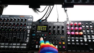 How i use the Digitone + Midi Controllers - Novation Launch Control XL & Akai Midimix