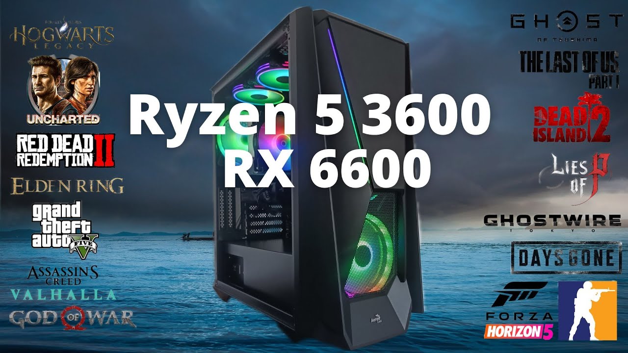 Ryzen 5 3600 & Rx 6600 Game Test - YouTube