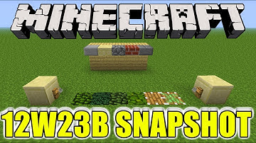 Minecraft 12W23B UPDATE SNAPSHOT SLABS ON WALL , WEATHERS TRANSITIONS BACK