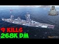 World of WarShips | Fusō | 9 KILLS | 268K Damage - Replay Gameplay 4K 60 fps