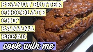 Peanut Butter Chocolate Chip Banana Bread Recipe