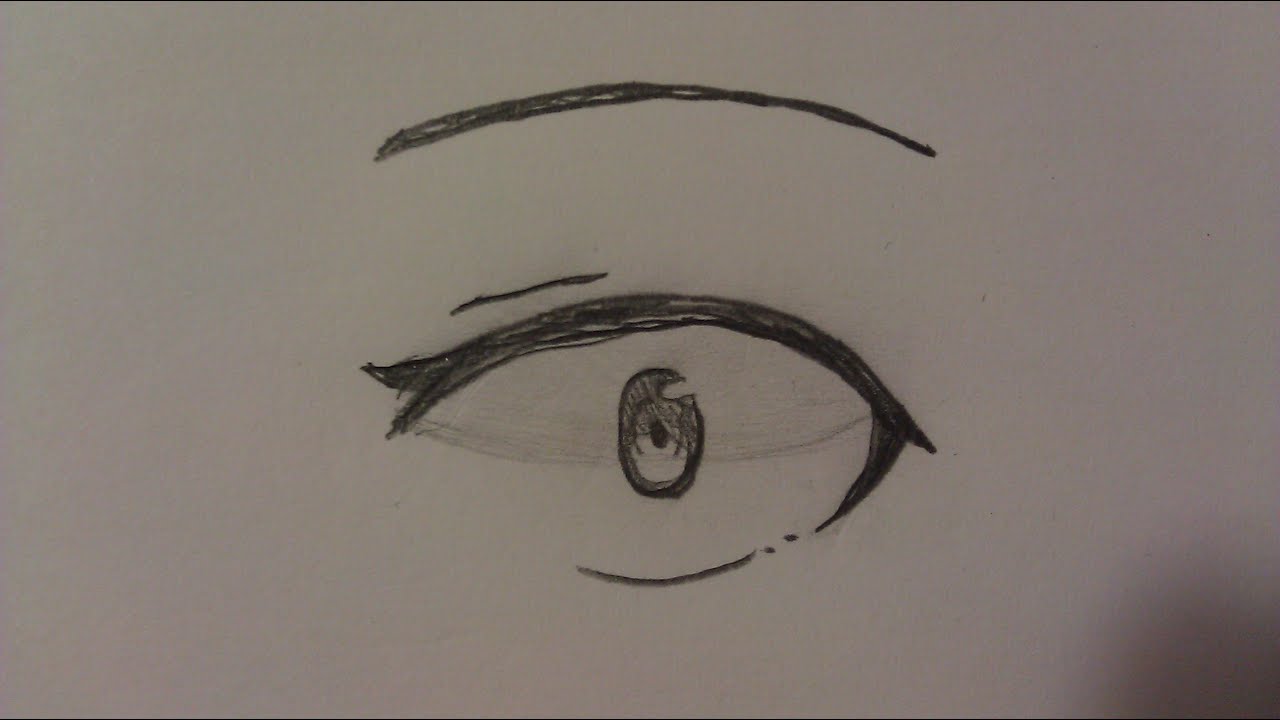 Drawing anime eye: surprised ver - YouTube