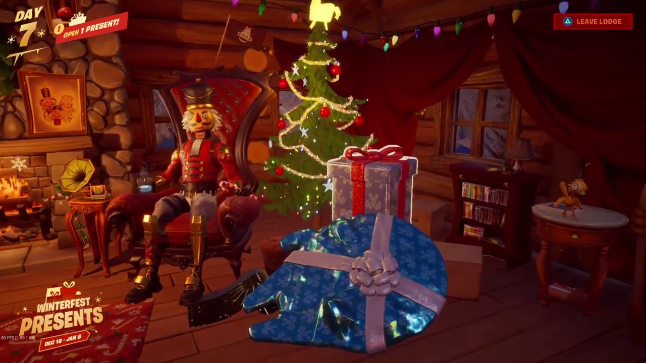 Fortnite Winterfest Lodge Presents Day 7 YouTube