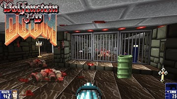 OmniWolf [Classic Wolfenstein 3D in Doom 2] - Mixed Doom: E1M1 + MAP01 | 4K/60