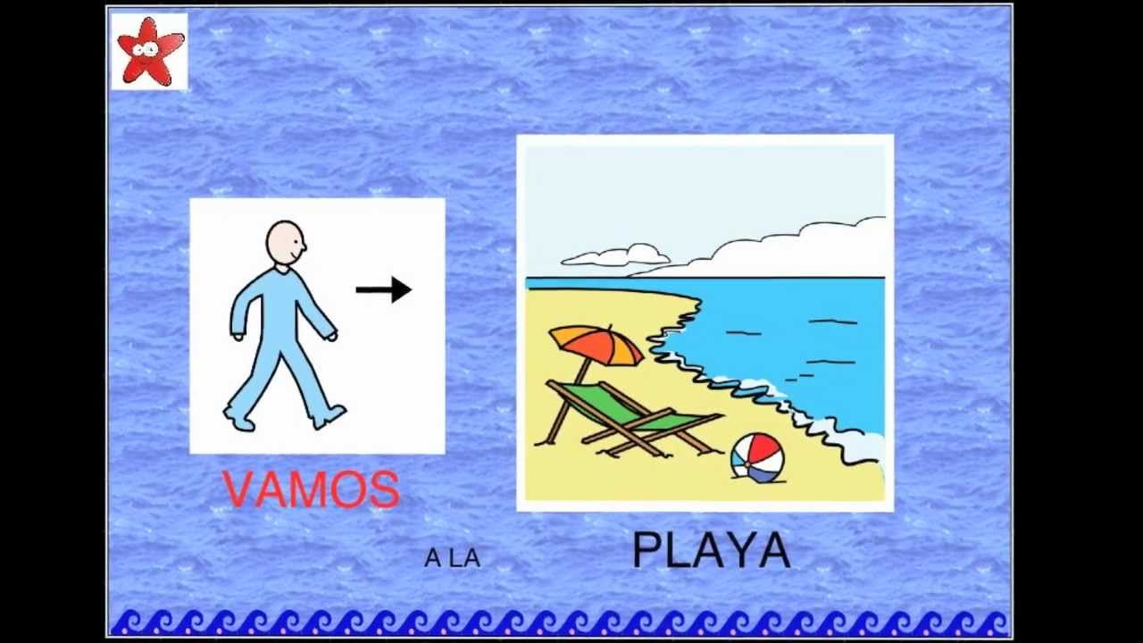 CANCION CON PICTOGRAMAS. VAMOS A LA PLAYA.