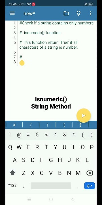 How to Check if String is Numeric || isnumeric() Method in Python || # ...