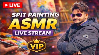 Spit Painting ASMR Livestream | Supporting With Super Chat & Super Stickers 😍