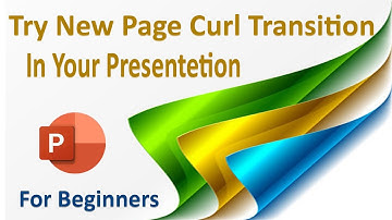 Try new Page Curl Transition In Power Point ||