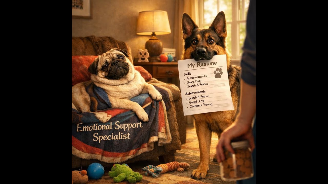 Only One Can Be the Favorite Child… Pug vs Shepherd