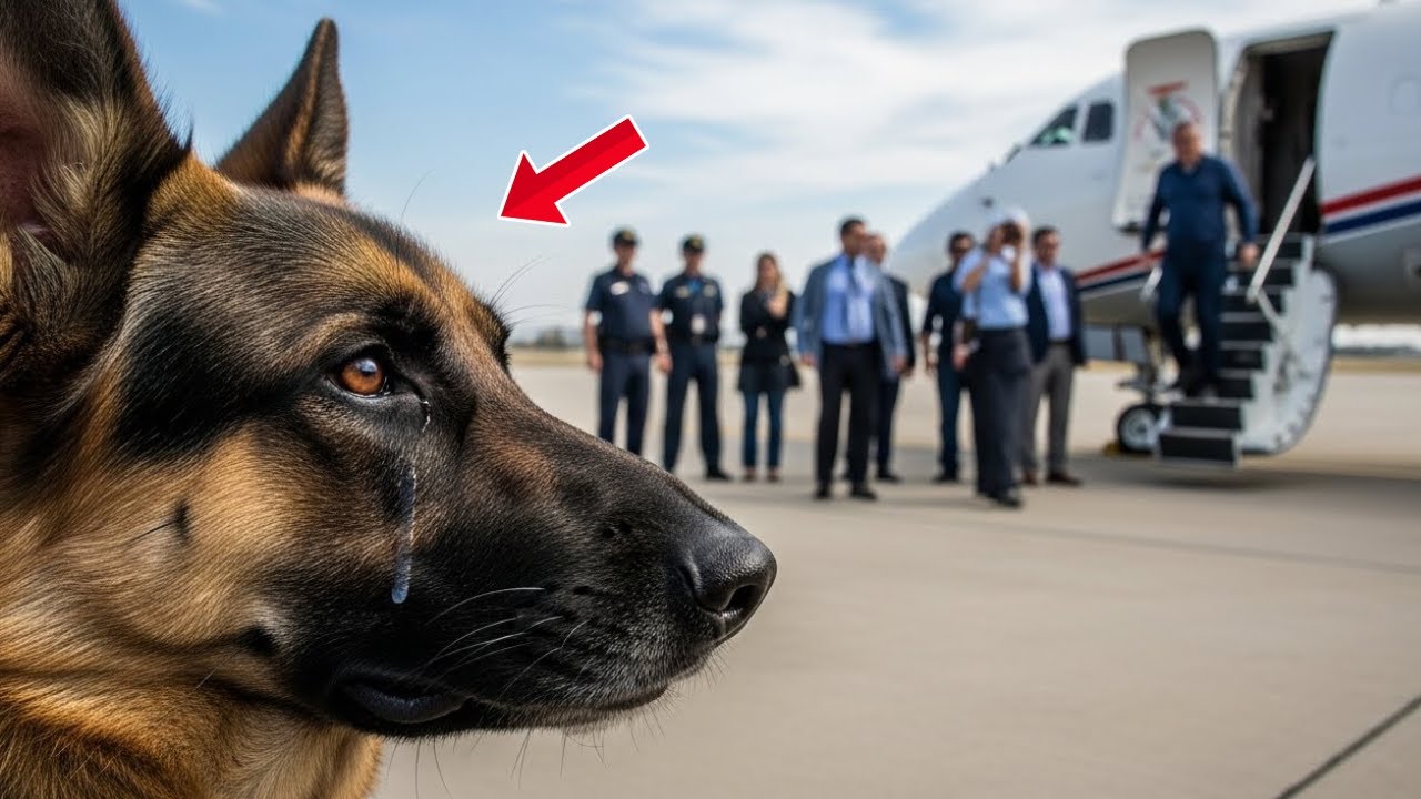 Airport Reunion: A Loyal German Shepherd Waits in Tears as His Handler ...