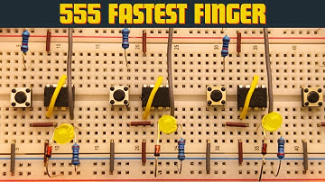 How to Make Fastest Finger First Circuit For Quizzes Using 555 Timer
