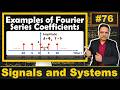 Fourier Series Coefficients Solved Examples