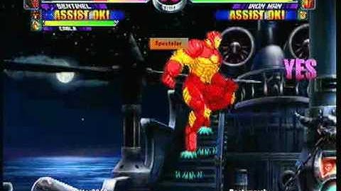 MvC2 Online (360): Harry (Sent/Mag/Cab) vs Bootymarch (Sent/IM/Cyke) 1 .:5.26.10:.
