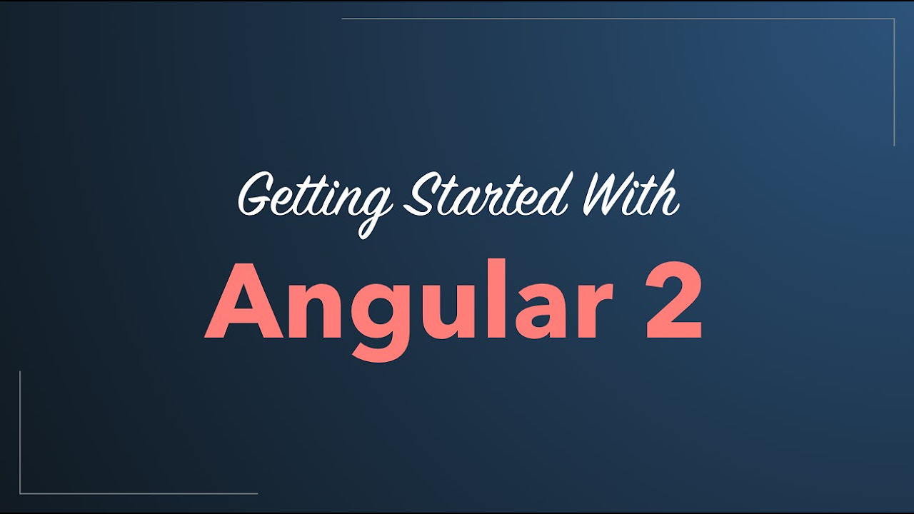 หนังสือ angular 2  New 2022  Angular 2 Quickstart Tutorial 2016