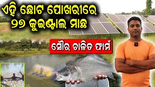 ଛୋଟୋ ପୋଖରୀ ରେ ୨୭ କୁଇଣ୍ଟାଲ ମାଛ ଚାଷ ||Pond Culture Fish Farming In Odisha. #efarmingodisha #fish