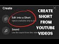 How to create short from my youtubes 2023