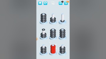 Nuts Sort Level 90 #gameplay #nutssort #androidgames