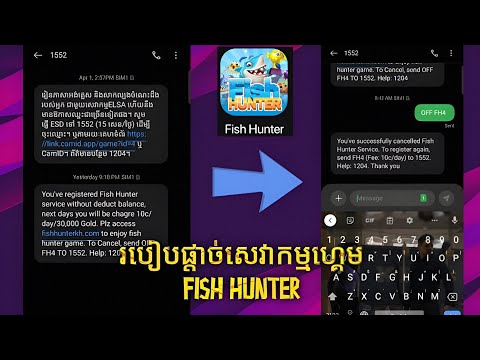 របៀបផ្តាច់សេវាកម្មហ្គេម Fish Hunter 