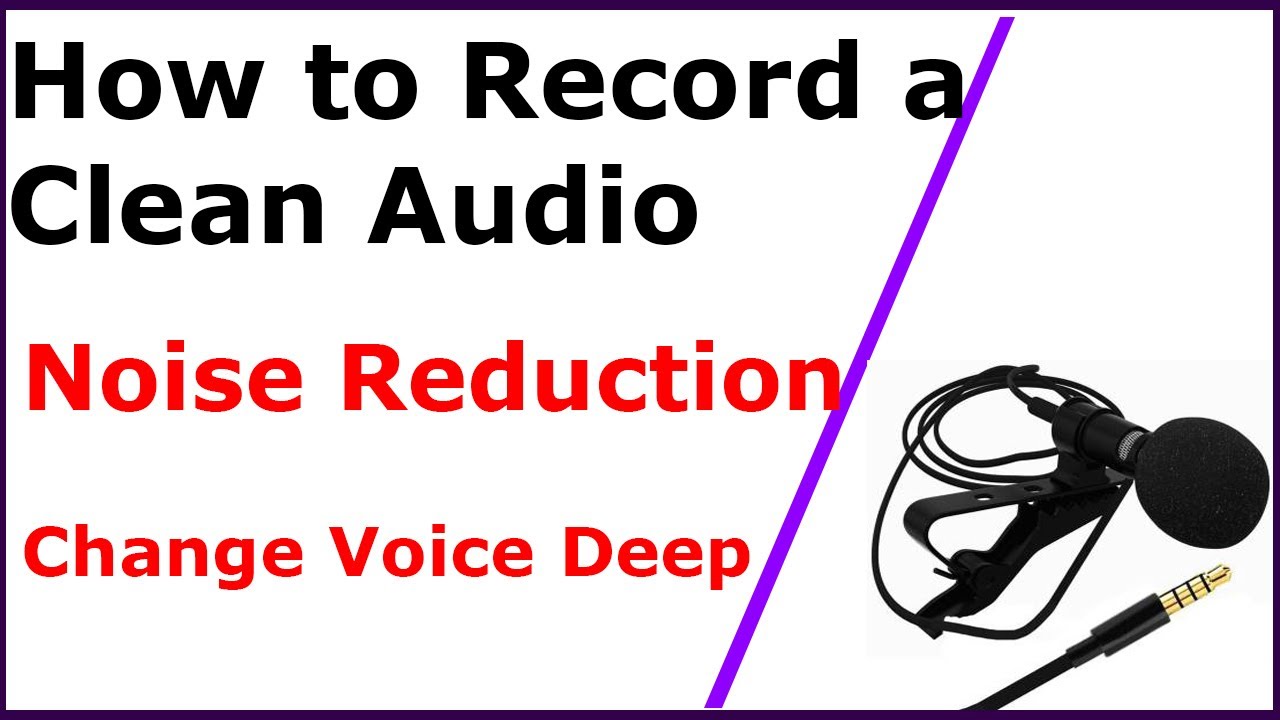 Noise reduction in audio