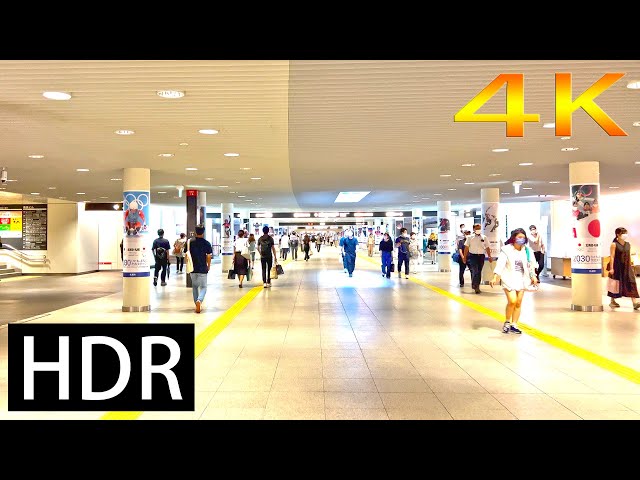 【4K HDR】Underground walk from Sapporo Station to Susukino Station｜Chi-Ka-Ho,aurora town,pole town class=