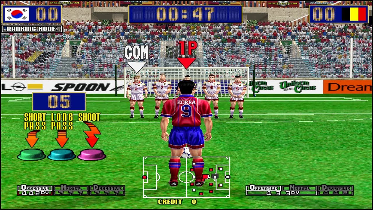 [MODEL3] 버추어 스트라이커 2 99.1 한국 플레이 9 (Virtua Striker 2 99.1 Korea Play 9) [랭킹 모드]