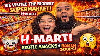 We Visited the BIGGEST Korean Supermarket (H MART) 🇰🇷 | Exotic Snacks & Crazy Ramen!