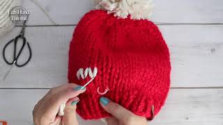 Knit Duplicate Stitch Left-Handed Tutorial