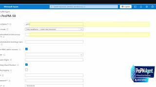 How to Deploy ProPM-Agent from Azure Marketplace Marketplace Agent Data Configuration