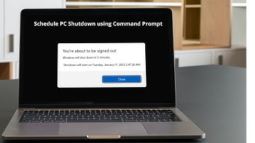 Schedule a Auto PC Shutdown Using Command Prompt