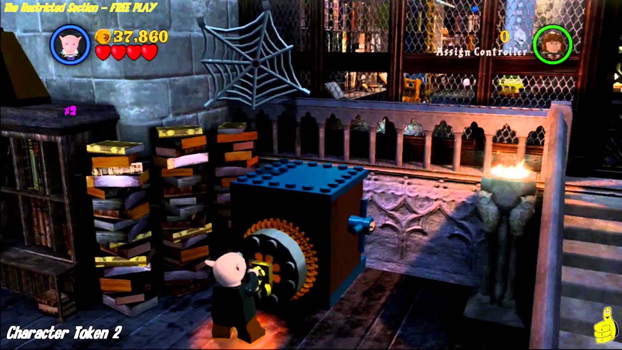 Lego Harry Potter: Years 1-4 Walkthrough YEAR 1-4: THE RESTRICTED SECTION  FREE PLAY